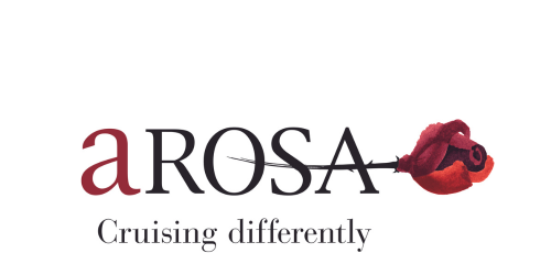 Logo of AROSA featuring the brand name in elegant typography and a stylized red rose, accompanied by the tagline 