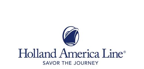 Logo of Holland America Line featuring a ship silhouette and the tagline 