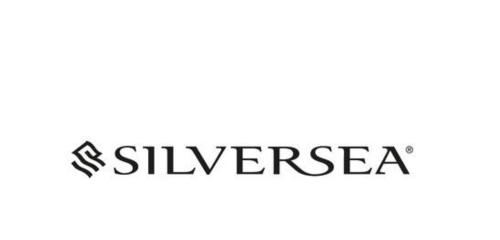 Logo of Silversea, featuring elegant lettering in black on a white background, symbolizing luxury travel and cruises.