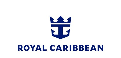 Royal Caribbean logo featuring a blue crown symbol above bold navy text spelling 