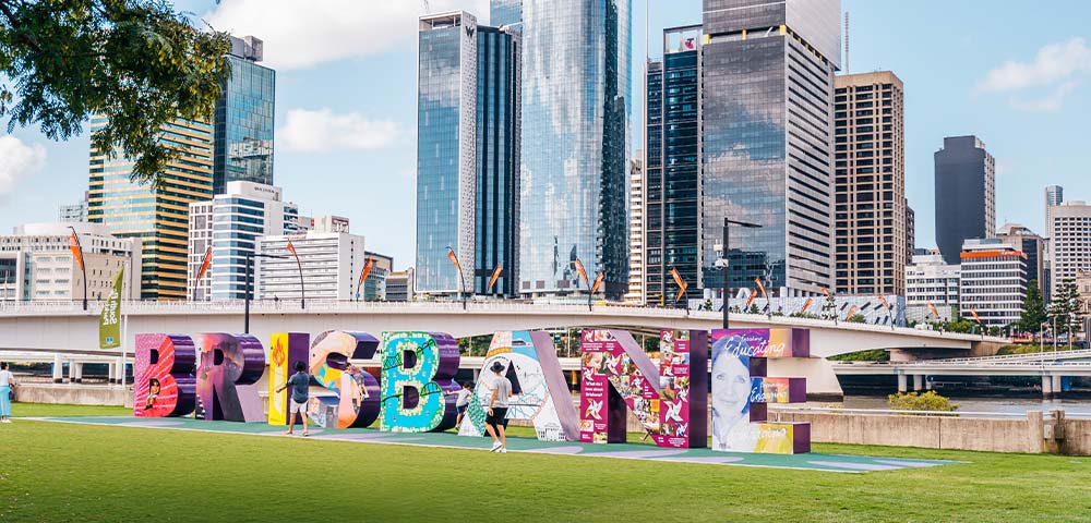 Southbank Sign of Brisbane