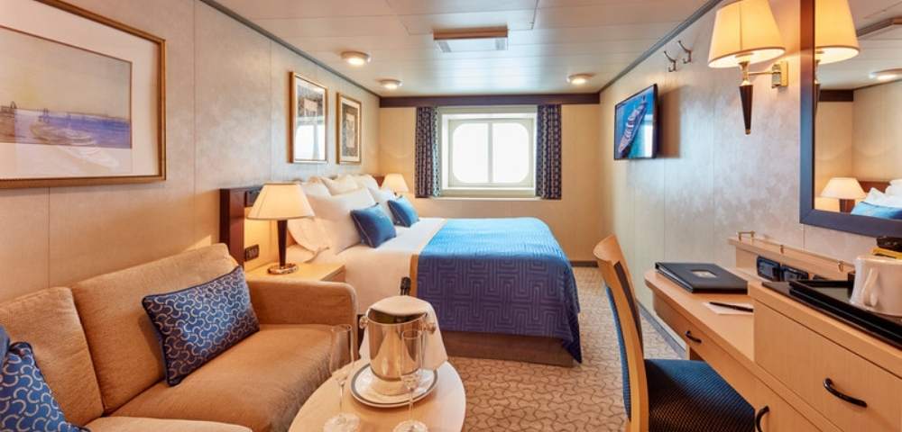 Britannia Oceanview Stateroom - Hero Image