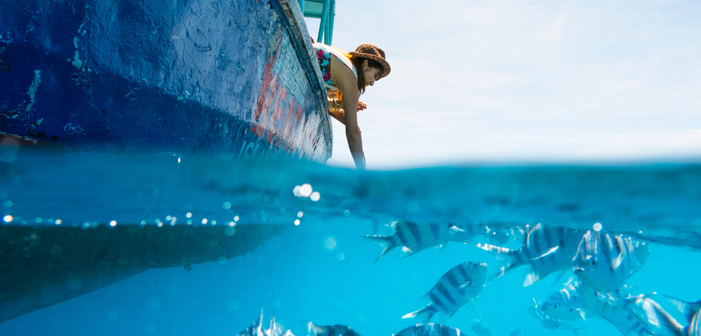 my-fiji-woman-feeding-fish-from-boat-at-beachcomber-island-resort-fiji