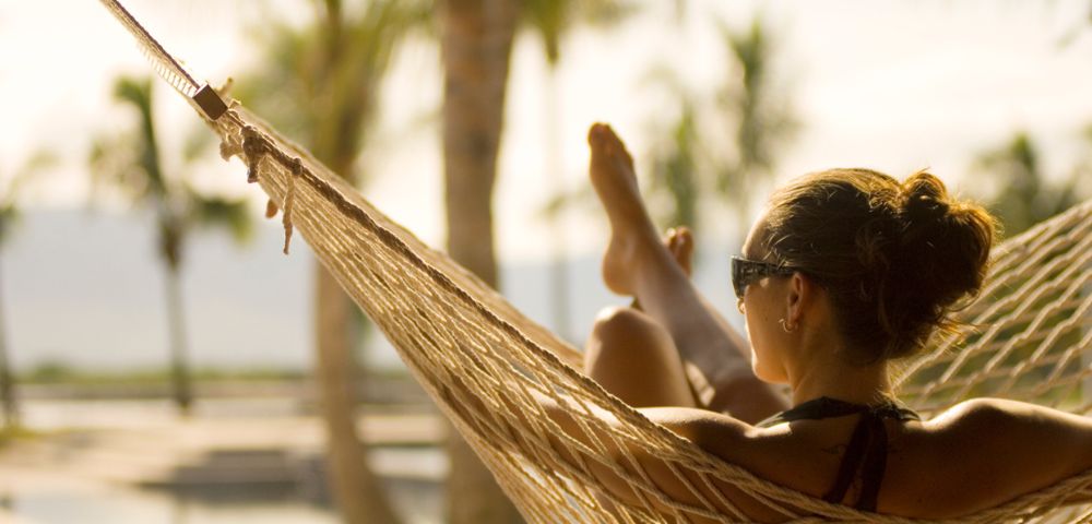 MY-HOLIDAY-Woman-on-Hammock-looking-at-view-at-Hilton-Fiji-Beach-Resort-and-Spa