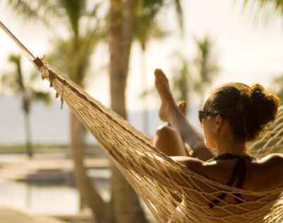 MY-HOLIDAY-Woman-on-Hammock-looking-at-view-at-Hilton-Fiji-Beach-Resort-and-Spa