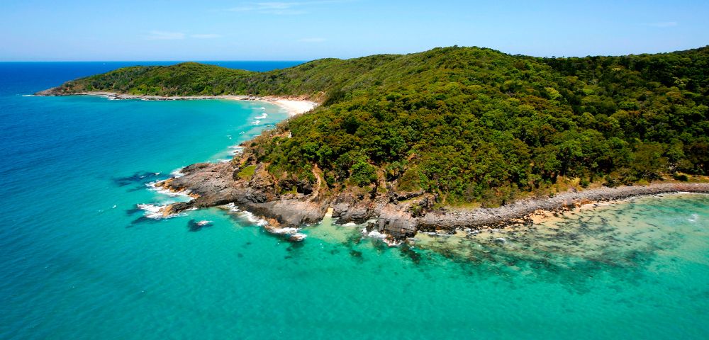 Noosa national park beach and water