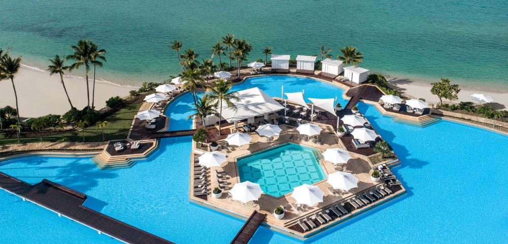 luxury pool by the beach in queensland