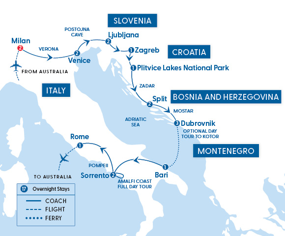 Itinerary Map