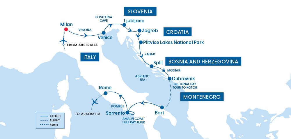 Itinerary Map