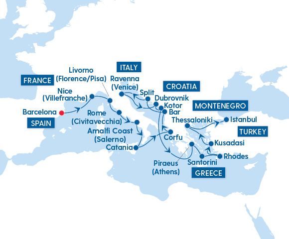 Itinerary Map
