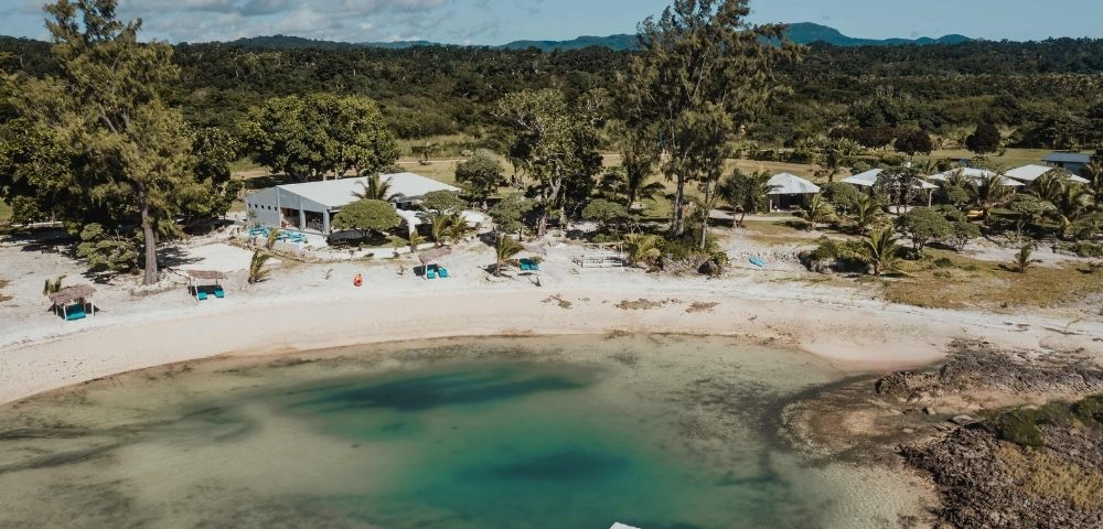 Cliffside view overlooking the ocean with dramatic terrain.