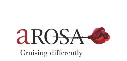 Logo for Arosa Cruises featuring the text 