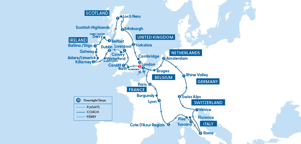 Itinerary Map