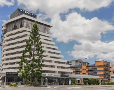 Modern hotel building with the 