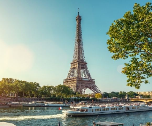 Eiffel Tower and the Seine River in the heart of Paris