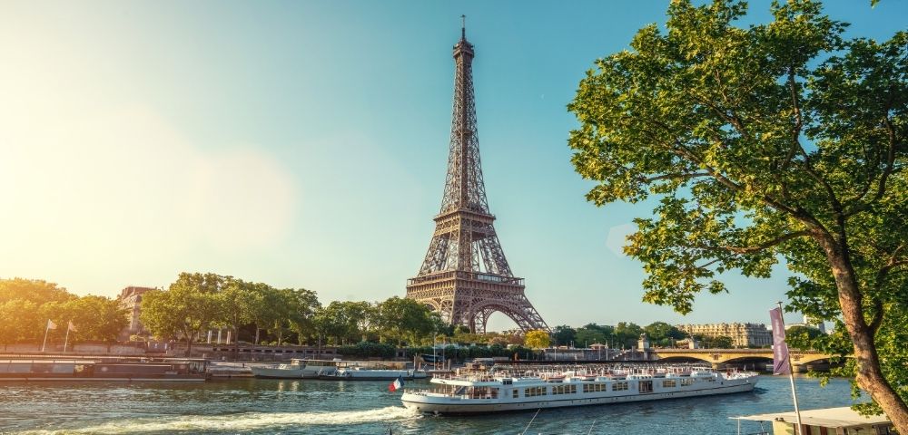 Eiffel Tower and the Seine River in the heart of Paris