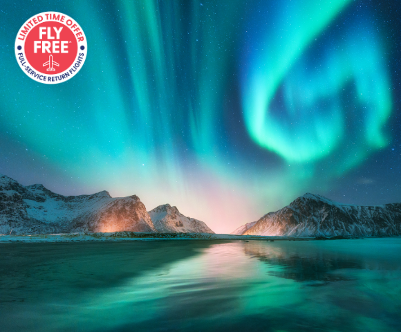 Fly Free^ Exploration | Northern Lights Copenhagen to London - Hero Image