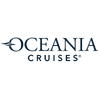The Oceania Cruises logo in dark blue text, featuring a stylized wave integrated into the letter O of the word Oceania.