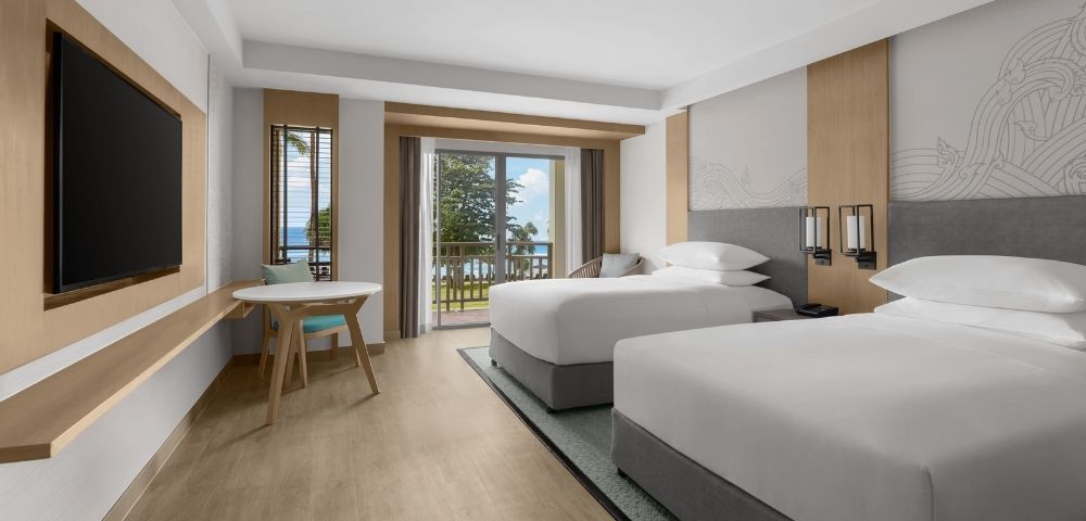 Larger Guest Room Ocean View Two Doubles - Hero Image