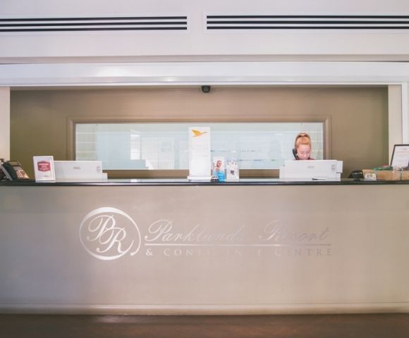 A modern reception desk for 