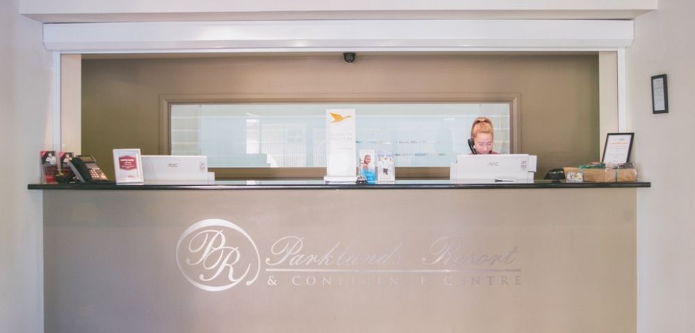 A modern reception desk for 