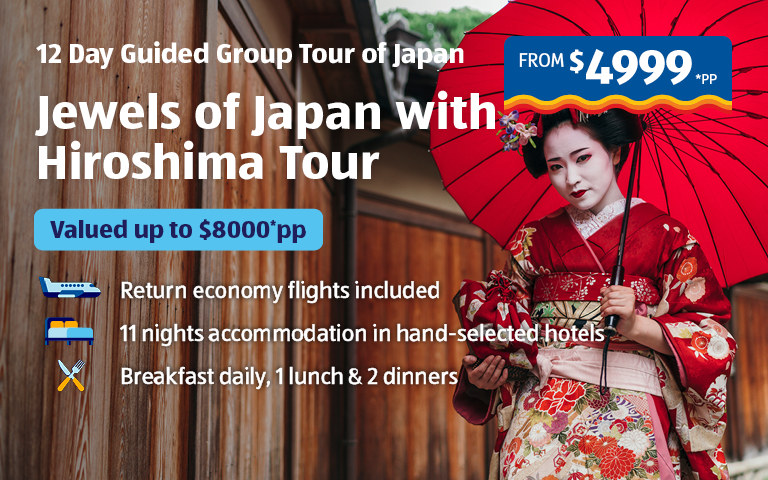 12 Day Jewels of Japan with Hiroshima Banner Image