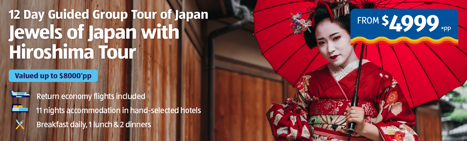 12 Day Jewels of Japan with Hiroshima Banner Image