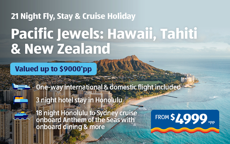 Pacific Jewels: Hawaii, Tahiti & New Zealand Banner Image