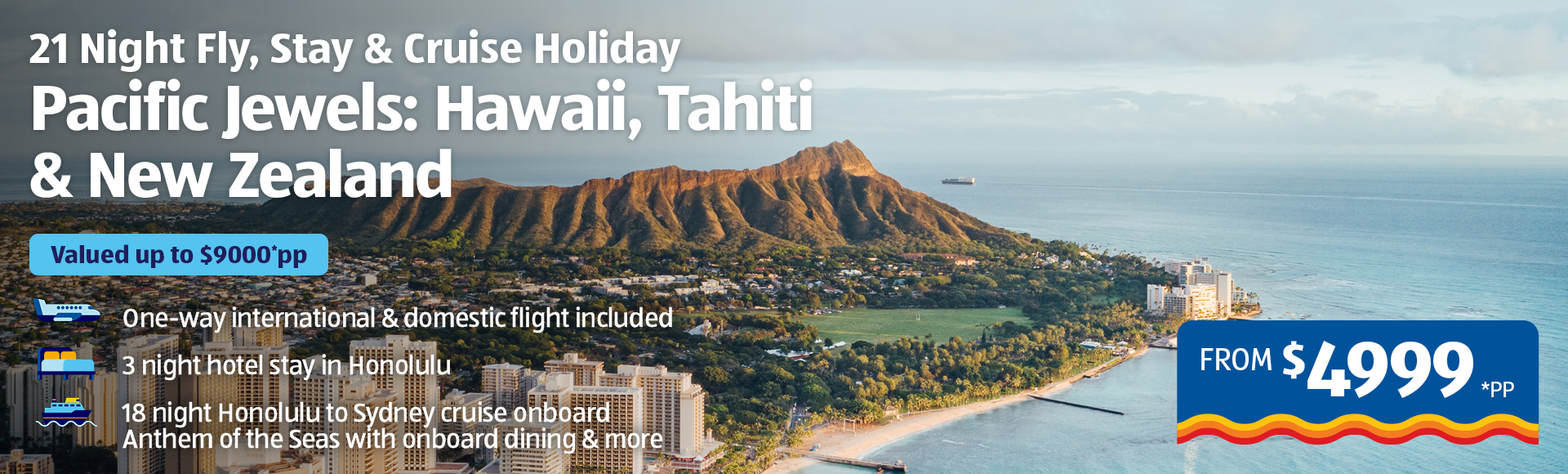 Pacific Jewels: Hawaii, Tahiti & New Zealand Banner Image