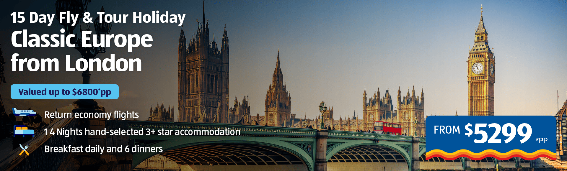 Classic Europe from London Banner Image