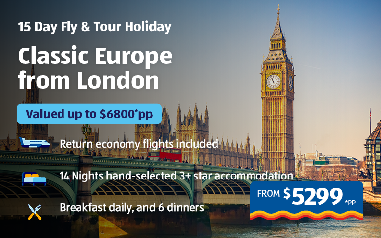 Classic Europe from London Banner Image