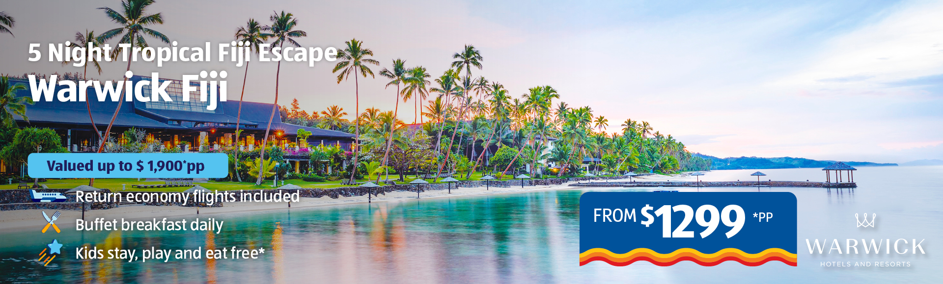 Warwick Fiji Banner Image
