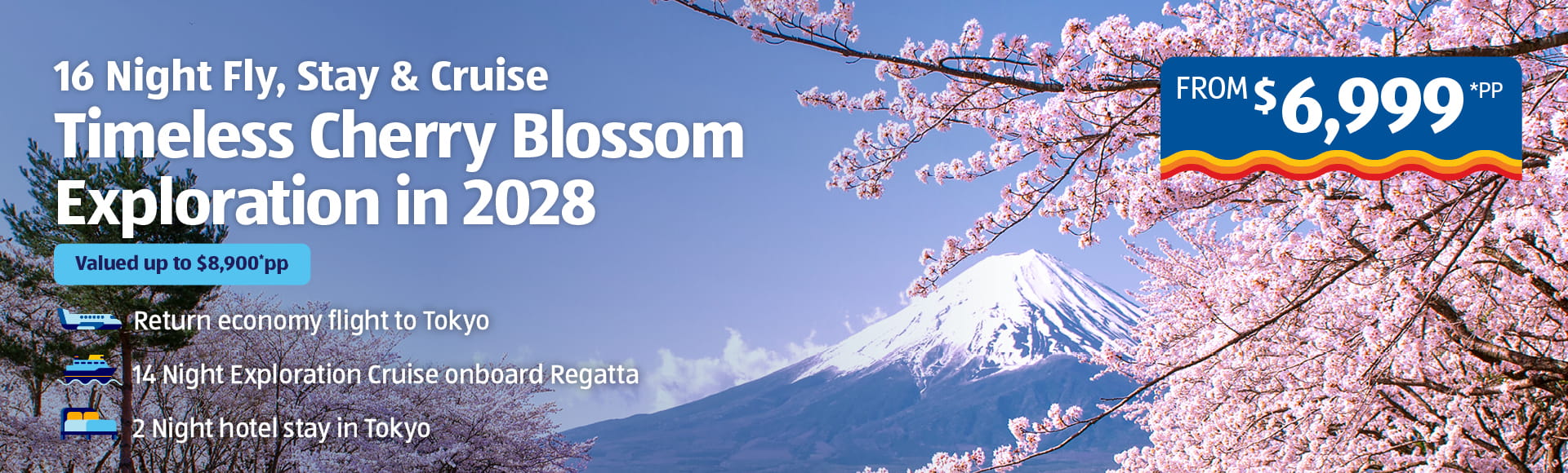 Spectacular Singapore Shanghai Japan’s Cherry blossoms Banner Image