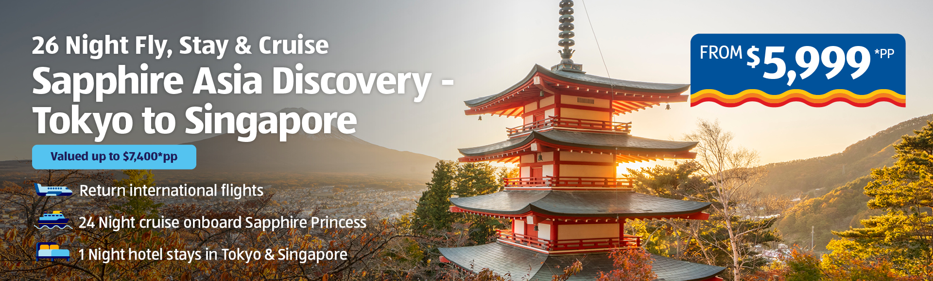 Spectacular Singapore Shanghai Japan’s Cherry blossoms Banner Image