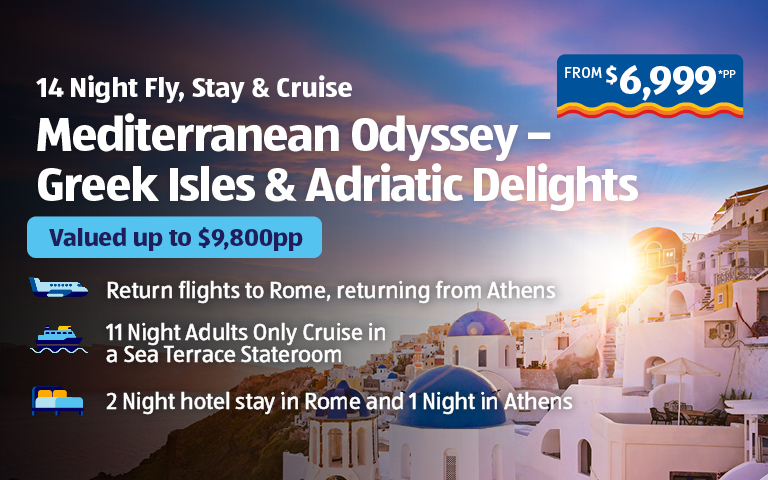 Adults Only – Mediterranean Odyssey – Greek Isles & Adriatic Delights Banner Image