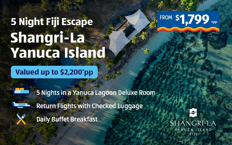 5 Night Shangri-La Yanuca Island, Fiji Banner Image