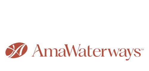 Logo of AmaWaterways featuring an 